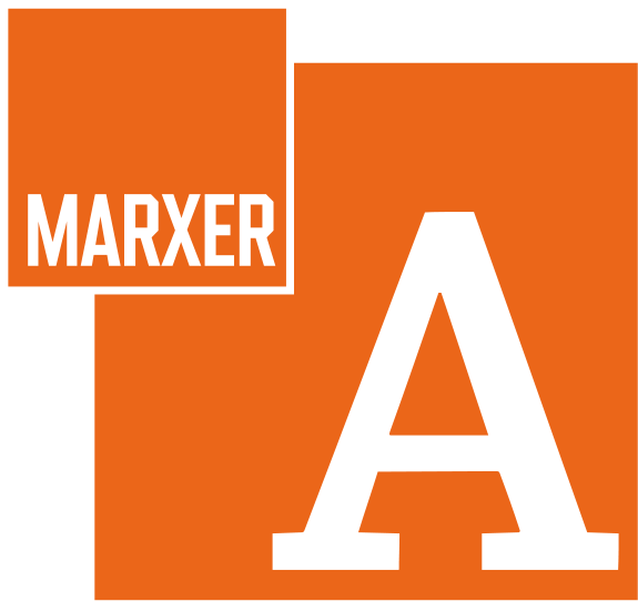 Logo carré Marxer Advokatur (lettre A sur fond orange)
