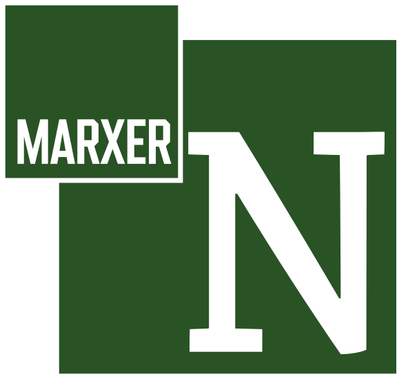 Logo carré Marxer Notariat (lettre N sur fond vert)