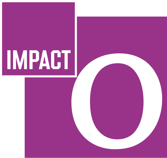 Logo carré Impact Office (lettre O sur fond violet)